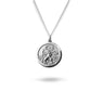 18-inch classic St. Christopher silver pendant medallion 