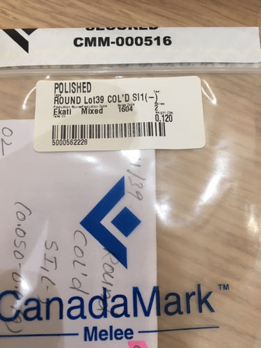 0,12 cts CanadaMark Melee Parcel